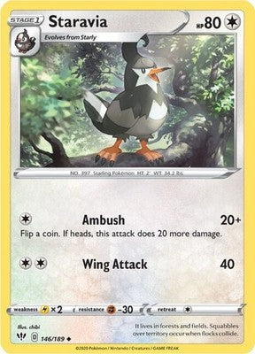 Staravia 146/189 SWSH03: Darkness Ablaze Pokémon TCG