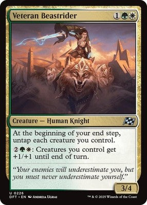 Veteran Beastrider DFT 226 NM Magic: The Gathering