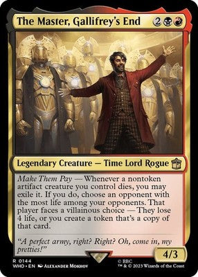 The Master, Gallifrey's End WHO 144 NM Magic: The Gathering