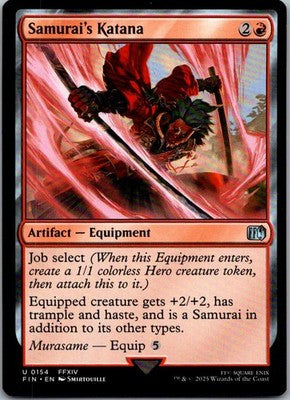 Samurai's Katana 154 Uncommon FINAL FANTASY Magic: The Gathering Near Mint
