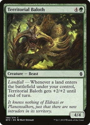 Territorial Baloth BFZ 196 NM Magic: The Gathering