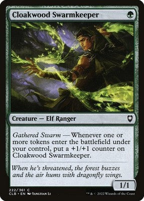 Cloakwood Swarmkeeper CLB 222 NM Magic: The Gathering