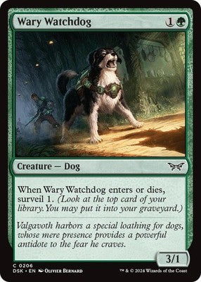 Wary Watchdog DSK 206 Foil NM Magic: The Gathering