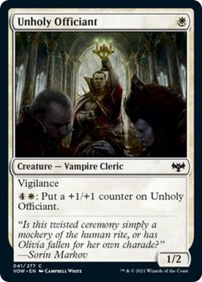 Unholy Officiant VOW 41 NM Magic: The Gathering