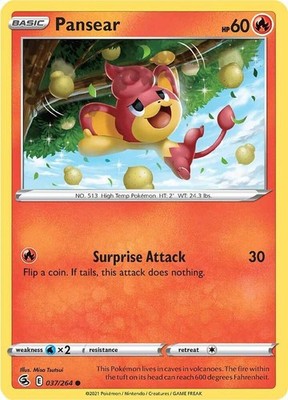 Pansear 037/264 SWSH08: Fusion Strike Pokémon TCG