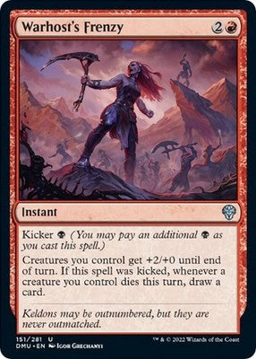 Warhost's Frenzy DMU 151 NM Magic: The Gathering