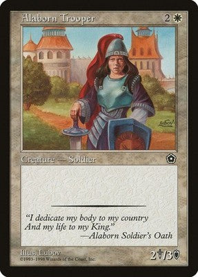 Alaborn Trooper P02 4 LP Magic: The Gathering