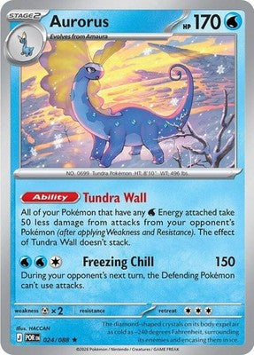 Aurorus 024/088 ME03: Perfect Order Holofoil Pokémon TCG