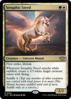Seraphic Steed OTJ 232 NM Magic: The Gathering
