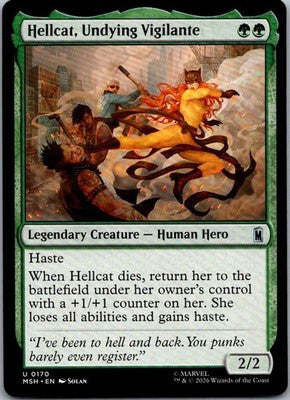 Hellcat, Undying Vigilante 170 Marvel Super Heroes Magic: The Gathering NM