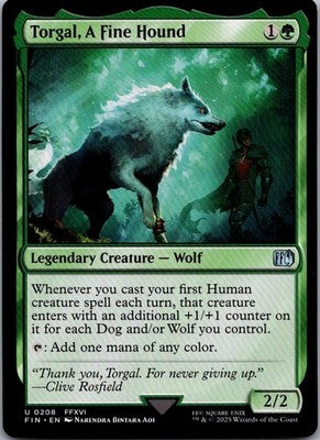 Torgal, A Fine Hound 208 Uncommon FINAL FANTASY Magic: The Gathering Near Mint