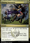 Closing Statement Strixhaven: School of Mages 169 U Magic: The Gathering