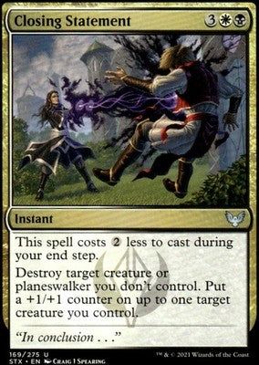 Closing Statement Strixhaven: School of Mages 169 U Magic: The Gathering