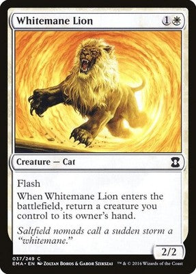 Whitemane Lion EMA 37 NM Magic: The Gathering