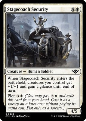 Stagecoach Security OTJ 30 Foil NM Magic: The Gathering