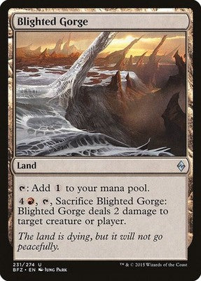 Blighted Gorge BFZ 231 NM Magic: The Gathering
