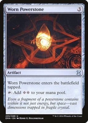 Worn Powerstone EMA 235 Foil NM Magic: The Gathering
