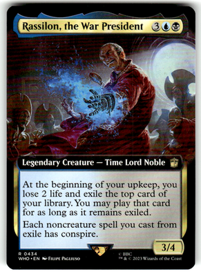 Rassilon, the War President (Extended Art) Universes Beyond: Doctor Who 434 R