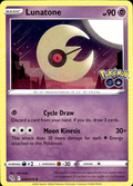 Lunatone Pokemon GO 034/078 Uncommon Pokémon — English Lightly Played