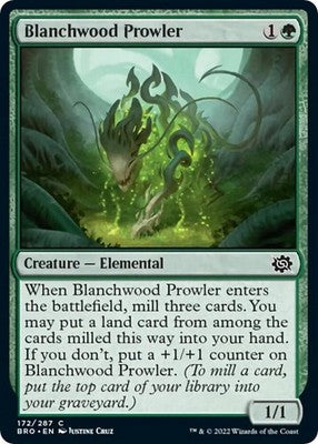 Blanchwood Prowler BRO 172 NM Magic: The Gathering