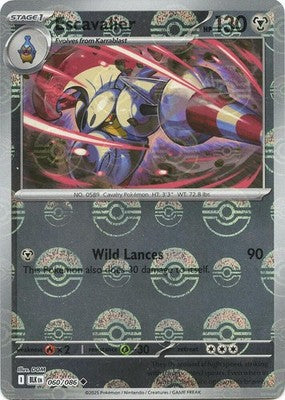 Escavalier (Poke Ball Pattern) 060/086 SV: Black Bolt Holofoil Pokémon TCG