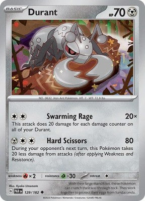 Durant 129/182 SV04: Paradox Rift Pokémon TCG