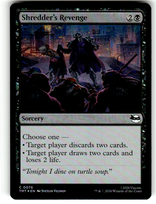 Shredder's Revenge Teenage Mutant Ninja Turtles 76 C Foil Magic: The Gathering