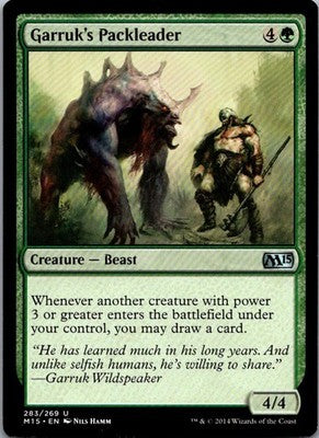Garruk's Packleader 283 Uncommon Magic 2015 (M15) Magic: The Gathering LP