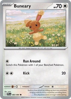 Buneary 083/094 ME02: Phantasmal Flames Reverse Holofoil Pokémon TCG