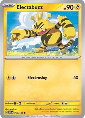 Electabuzz 068/182 SV10: Destined Rivals Reverse Holofoil Pokémon TCG