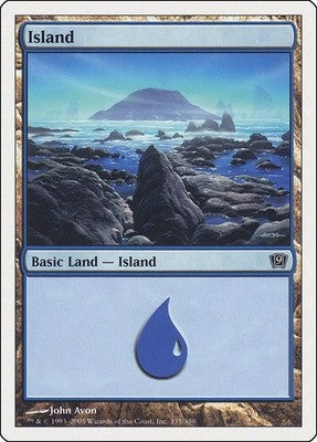 Island 9ED 335 LP Magic: The Gathering