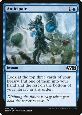 Anticipate M19 44 NM Magic: The Gathering
