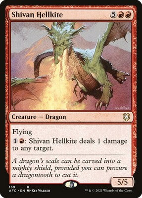Shivan Hellkite AFC 139 NM Magic: The Gathering