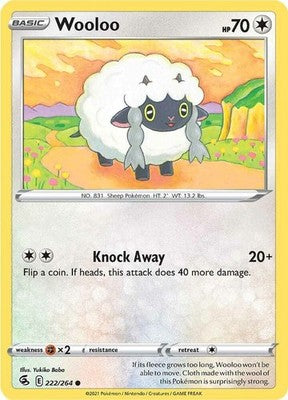 Wooloo (222) 222/264 SWSH08: Fusion Strike Pokémon TCG