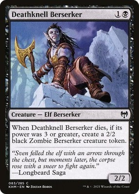 Deathknell Berserker KHM 83 Foil NM Magic: The Gathering