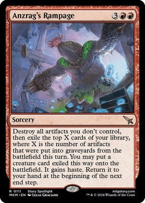 Anzrag's Rampage MKM 111 NM Magic: The Gathering