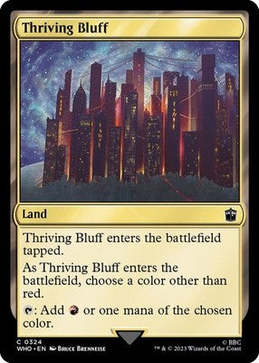 Thriving Bluff WHO 324 NM Magic: The Gathering