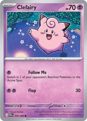Clefairy 030/088 ME03: Perfect Order Reverse Holofoil Pokémon TCG