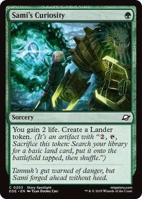 Sami's Curiosity EOE 203 NM Magic: The Gathering
