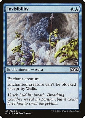 Invisibility M15 61 NM Magic: The Gathering