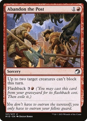 Abandon the Post MID 127 LP Magic: The Gathering