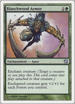 Blanchwood Armor 9ED 232 LP Magic: The Gathering