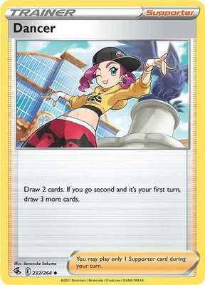 Dancer 232/264 SWSH08: Fusion Strike Reverse Holofoil Pokémon TCG