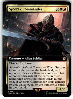 Sycorax Commander (Extended Art) Universes Beyond: Doctor Who 445 R Near Mint