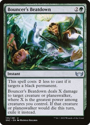 Bouncer's Beatdown SNC 135 NM Magic: The Gathering