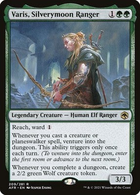 Varis, Silverymoon Ranger AFR 209 NM Magic: The Gathering