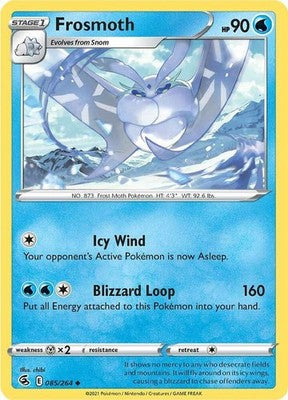 Frosmoth 085/264 SWSH08: Fusion Strike Reverse Holofoil Pokémon TCG