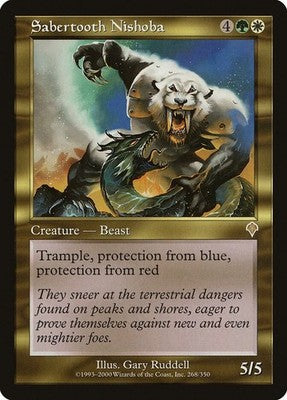 Sabertooth Nishoba INV 268 LP Magic: The Gathering