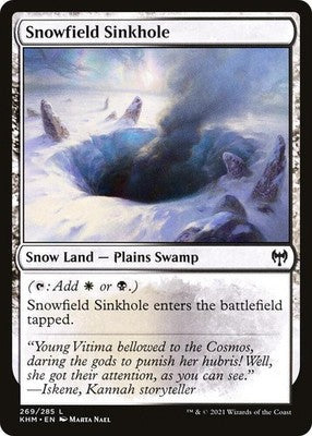 Snowfield Sinkhole KHM 269 Foil NM Magic: The Gathering