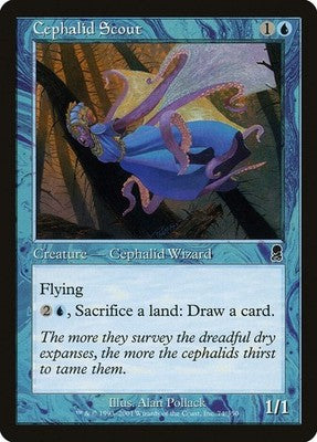 Cephalid Scout ODY 74 MP Magic: The Gathering